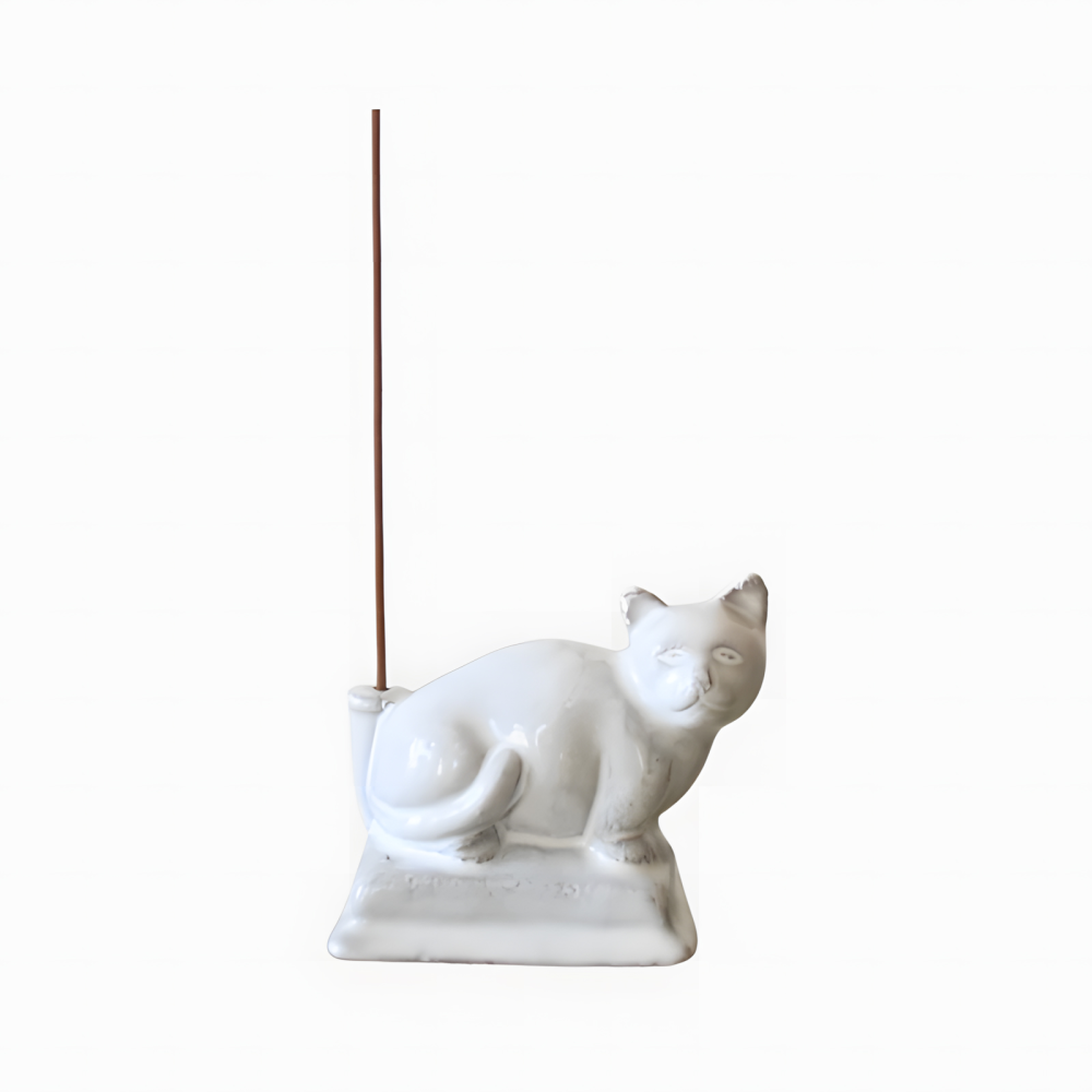 Incense holder cat